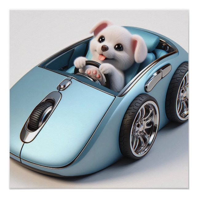 Póster Click & Vroom: Puppy Driver Edition (Anverso)