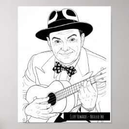 Póster Cliff Edwards - Ukulele Ike