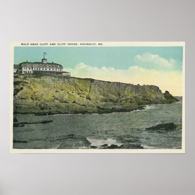Póster Cliff Head Cliff y exterior de Cliff House # (Frente)