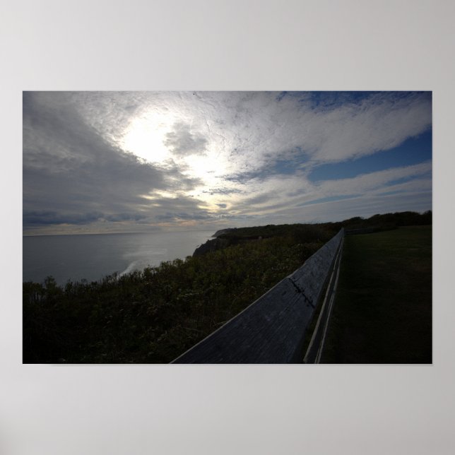 Póster Cliffside Ocean Waterscape Poster (Frente)