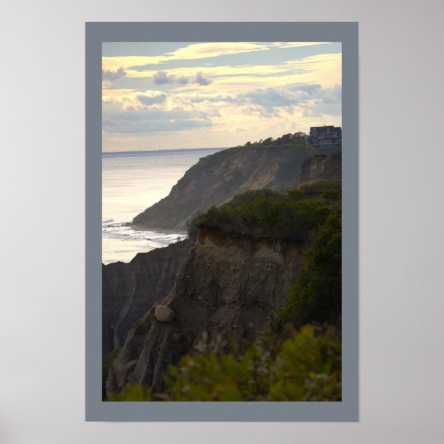 Póster Cliffside Sunset Waterscape Photo Poster (Frente)