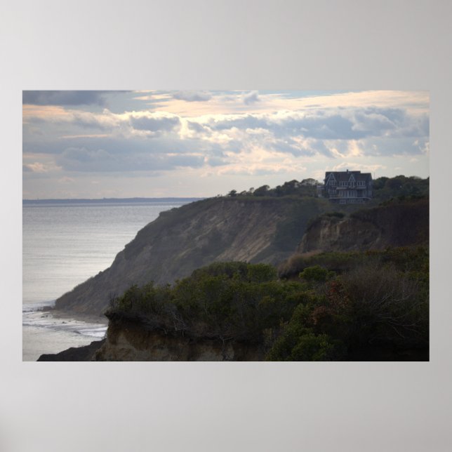 Póster Cliffside Waterscape Photo Poster (Frente)
