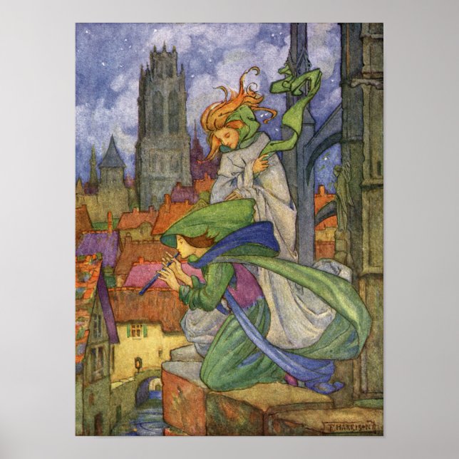 Póster Clima de invierno y viento de Florence Harrison (Frente)