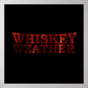 Póster clima de whisky