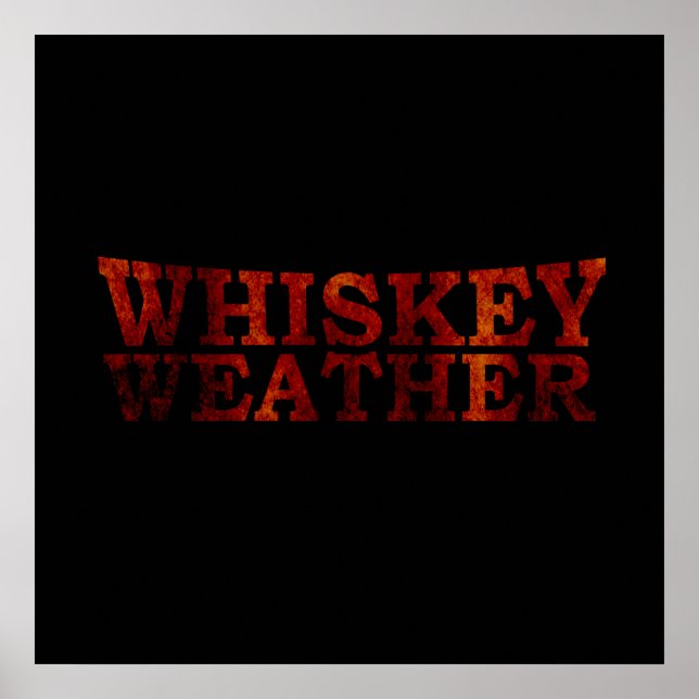 Póster clima de whisky (Frente)