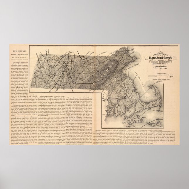 Póster Climatol Massachusetts (Frente)