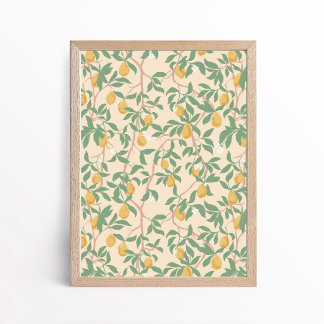Póster Climbing Lemon Tree Chinoiserie Poster Wall Art
