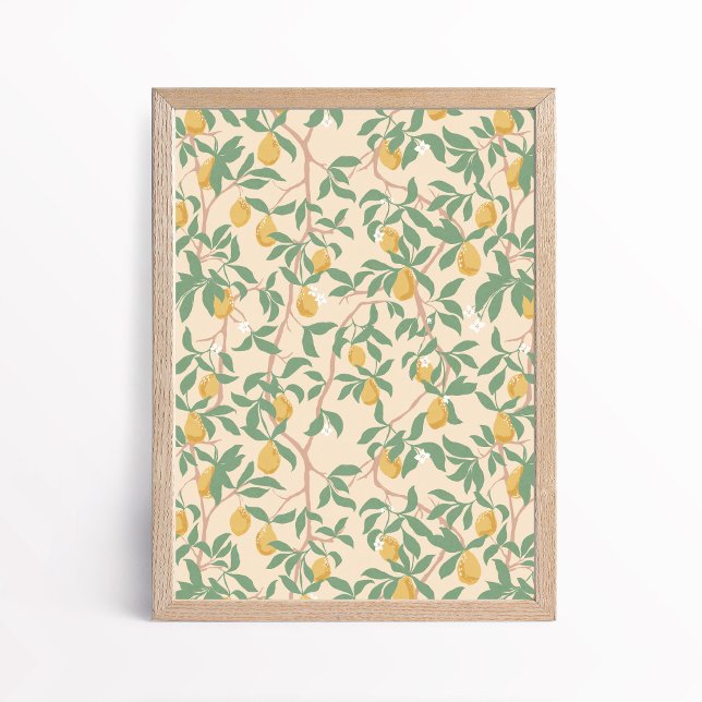 Póster Climbing Lemon Tree Chinoiserie Poster Wall Art (Subido por el creador)