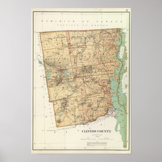 Póster Clinton County (Frente)