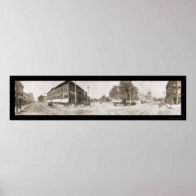 Póster Clinton, Iowa Foto 1907 (Frente)