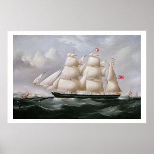 Póster Clipper Barque 'Procymatia' off Dover (oil on canv