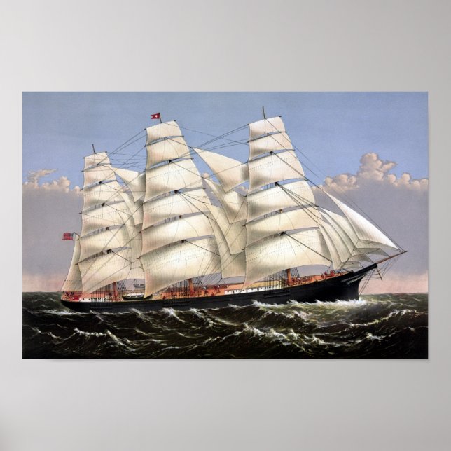 Póster Clipper Ship Three Brothers (Frente)