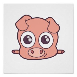 Póster Clísico de cerdo