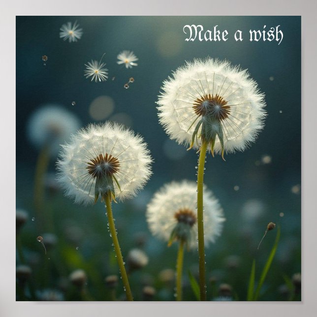 Póster Clocks de Dandelion hacen un deseo (Frente)