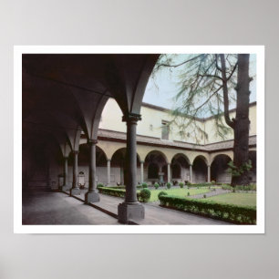 Póster Cloister of the convent, rebuilt in 1442 (photo)