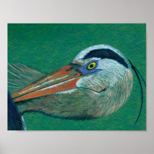 Póster Close up Heron