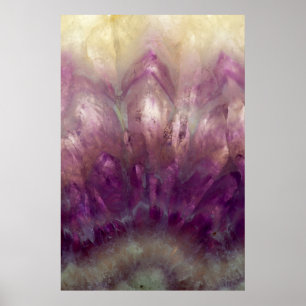 Póster Close up of a purple Amethyst