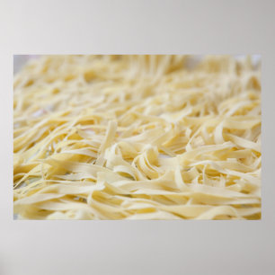 Póster Close up of pasta noodles
