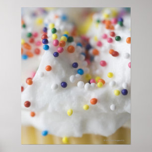 Póster Closeup of sprinkles and frosting