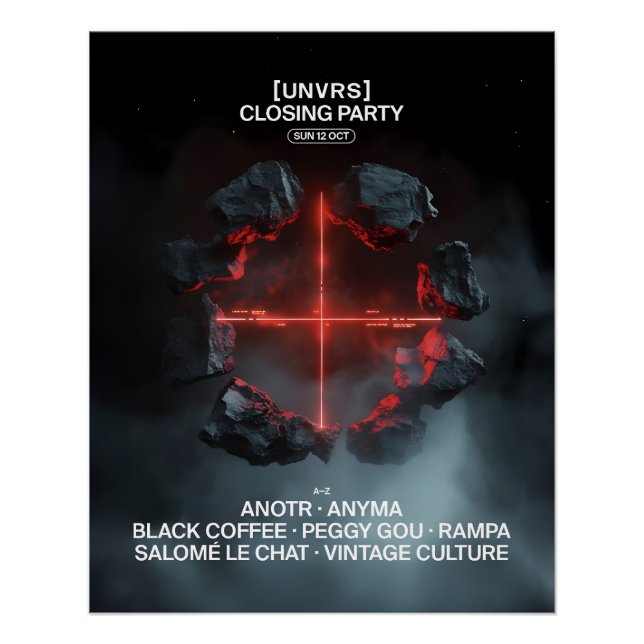 Póster Closing Party [UNVRS]  (Anverso)