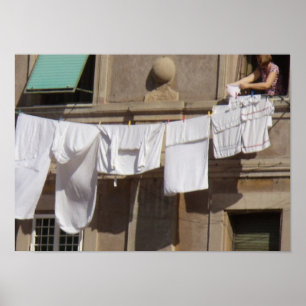 Póster Clothesline, Italy Value Poster Paper (Matte)
