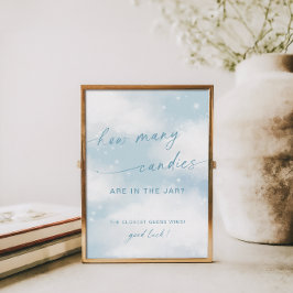 Póster Cloud 9 Baby Shower Cuántos juegos de canapés