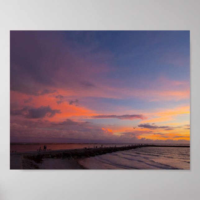 Póster Cloud Alpenglow, Fort Pierce, Florida (Frente)