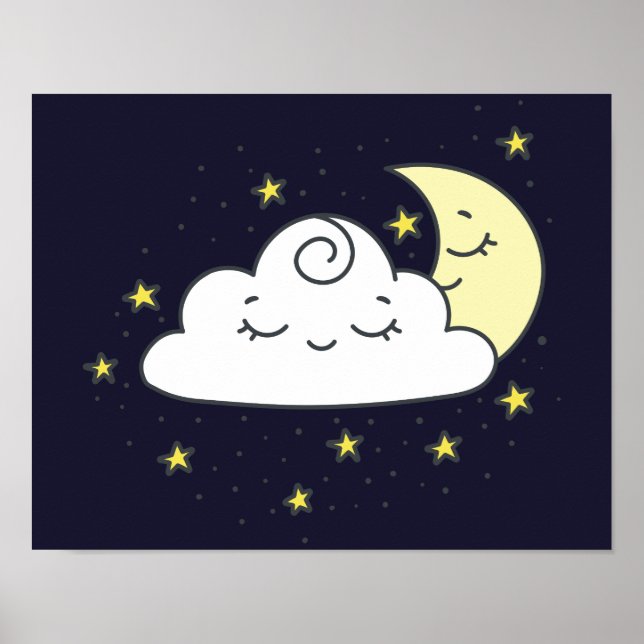 Póster Cloud and Moon (Frente)
