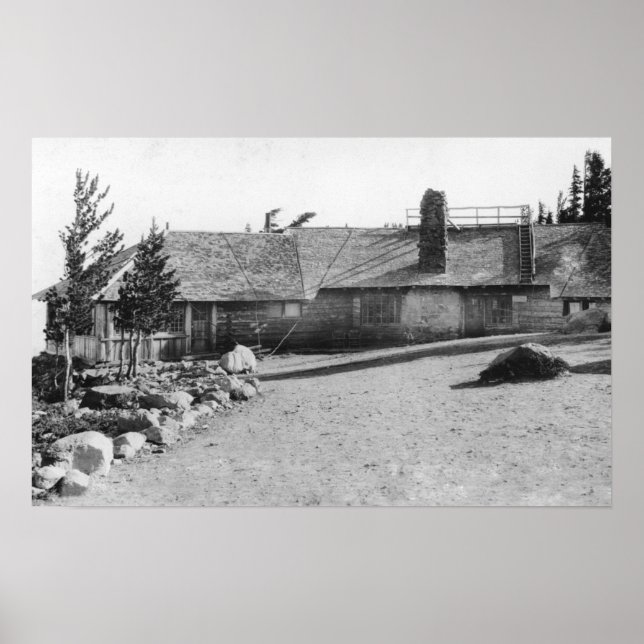 Póster Cloud Cap Inn en Mt. Hood, Fotografía de Oregon (Frente)