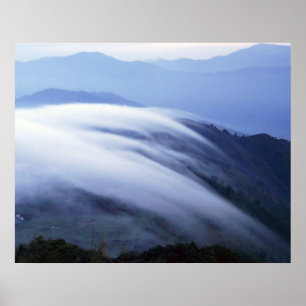 Póster Cloud Mist Darjeeling India