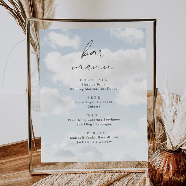 Póster Cloud Nine Theme Cloud 9 Bar Menú (Subido por el creador)