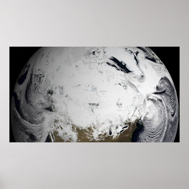 Póster Cloud simulation of a single day (Frente)