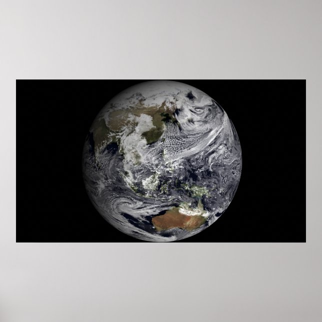 Póster Cloud simulation of the full Earth (Frente)