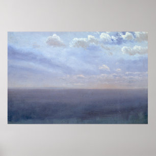 Póster Cloud Study with Sea and Sky - Albert Bierstadt