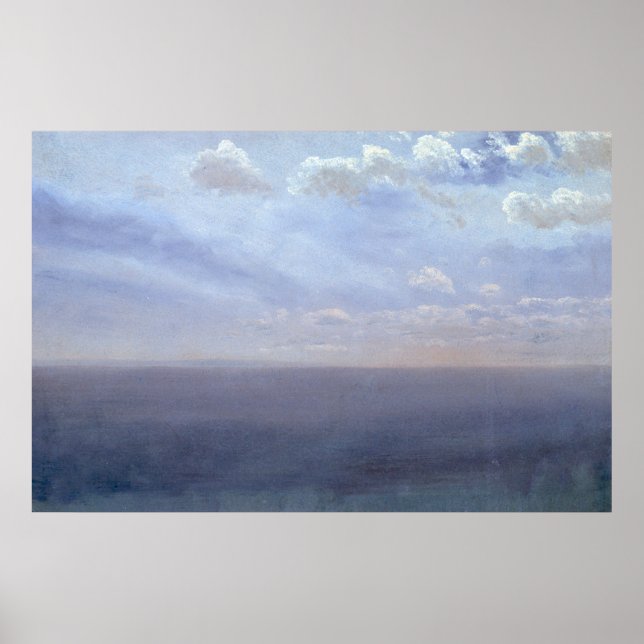 Póster Cloud Study with Sea and Sky - Albert Bierstadt (Frente)