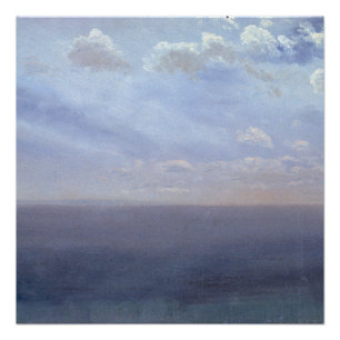 Póster Cloud Study with Sea and Sky - Albert Bierstadt