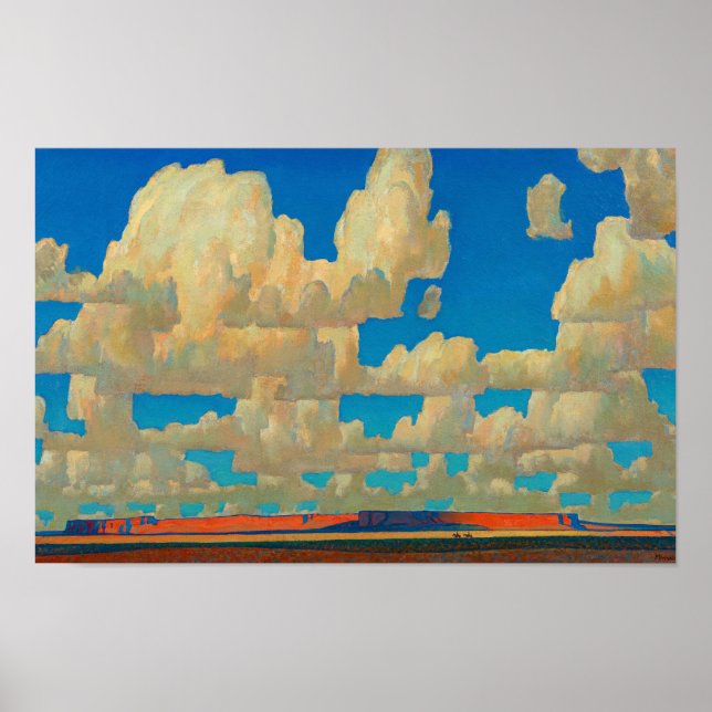 Póster Cloud World de Maynard Dixon (Frente)