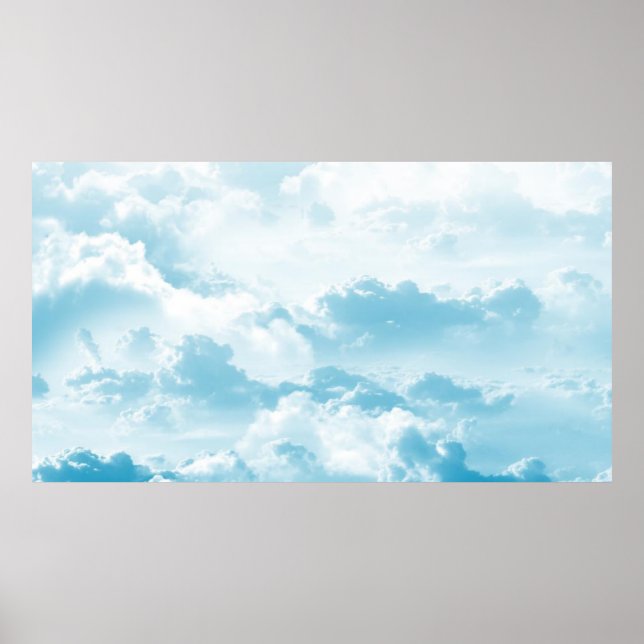 Póster Clouds sky cartoon vector images (Frente)