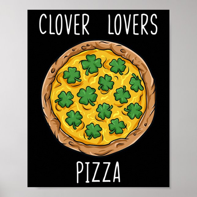 Póster Clovers Throne St Patricks Day Fun Chica de niños  (Frente)