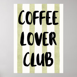 Póster Club de amantes del café