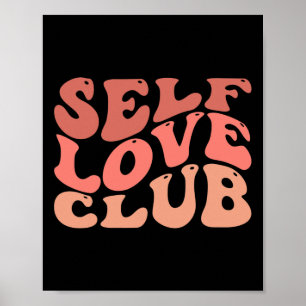 Póster Club de Amor Cita Inspiradora de Amor Propio