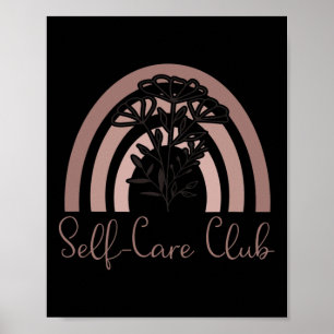 Póster Club de auto-cuidado que dice que Rai de concienti