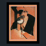 Póster Club de Baile Art Deco Bristol 1922<br><div class="desc">Art Deco,  Bristol Dance Club estampado aproximadamente en 1922 por Jorge Barradas. 11x14 mostrado aquí. Disponible en otros tamaños.</div>