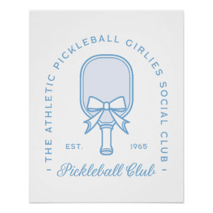 Póster Club de baloncesto chicas costeros elegantes de es