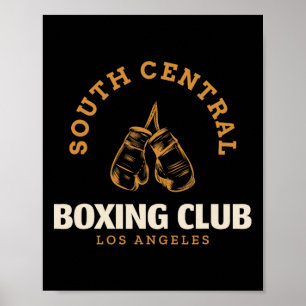 Póster Club de boxeo del centro sur de Los Ángeles - Boxe