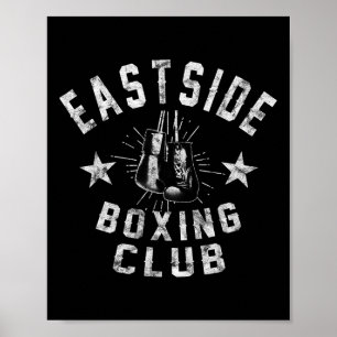 Póster Club de boxeo del lado este retro - Dolor de cosec