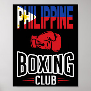 Póster Club de boxeo Filipino Pinoy