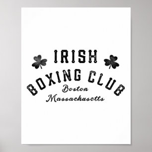 Póster Club de Boxeo Irlandés - Boston Machusetts 1