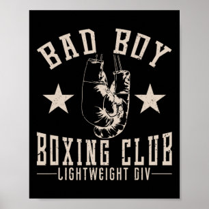 Póster Club de boxeo Mad Boy Bad