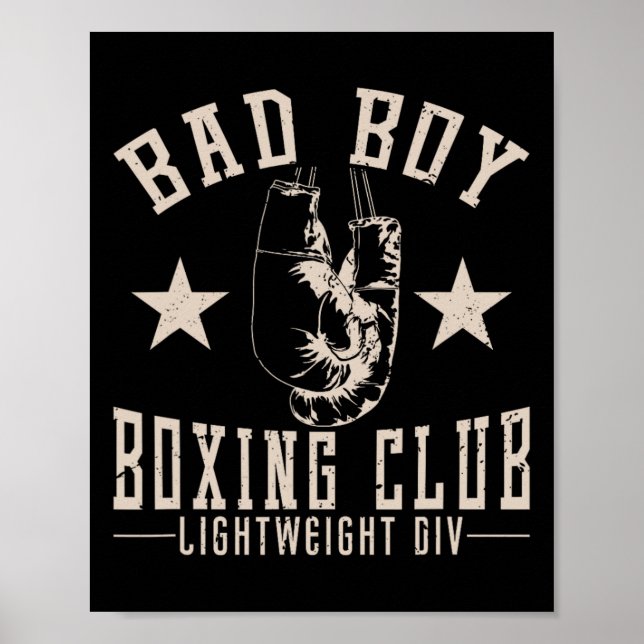 Póster Club de boxeo Mad Boy Bad (Frente)